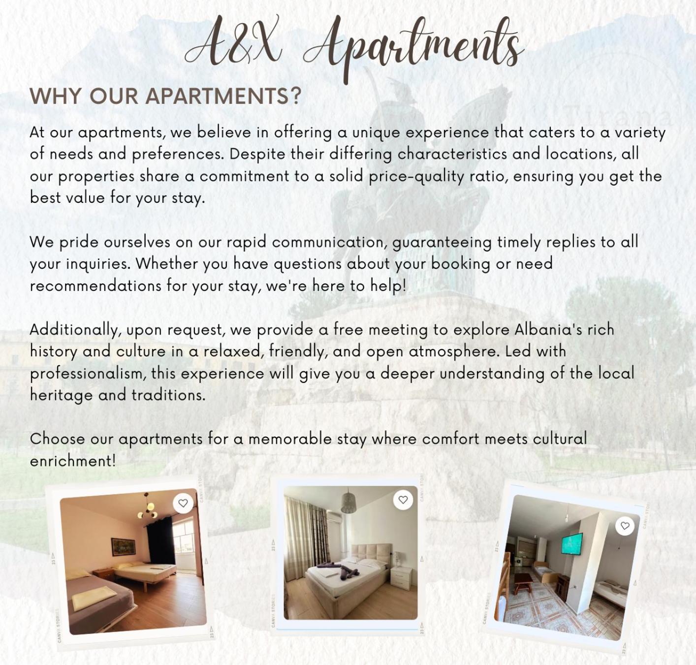 A&X Lovely And Central Apartment - 24H Self Check-In Tirana Buitenkant foto